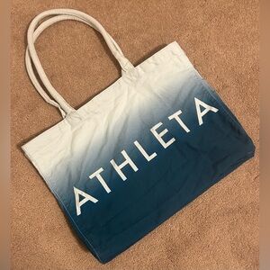 Athleta Blue Ombre Canvas Bag